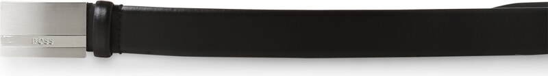 BOSS Колан черно / сребърно
