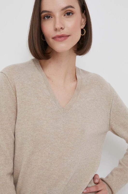 Вълнен пуловер United Colors of Benetton