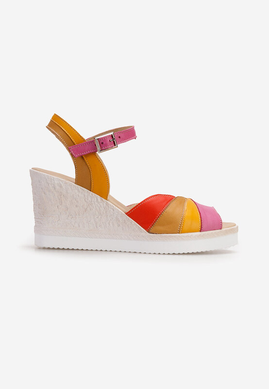 Zapatos Сандали на платформа естествена кожа Irvina V3 многоцветен