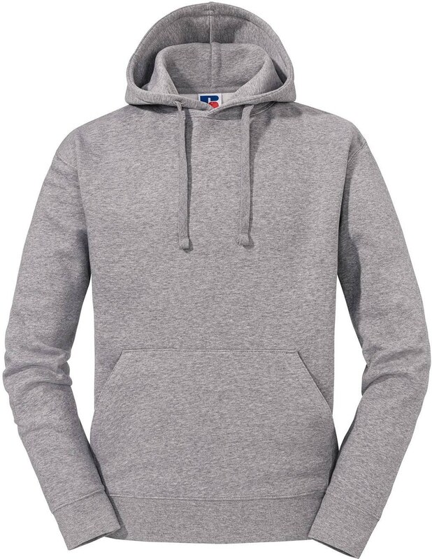 Grey melange men's hoodie Authentic Russell