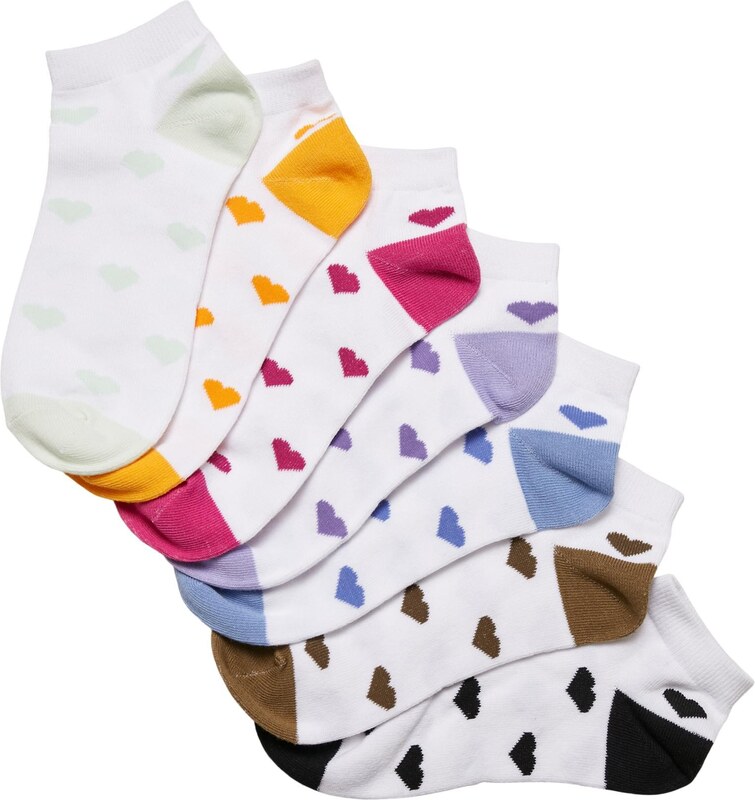 Urban Classics Sneaker socks made of recycled yarn Heart 7-Pack multicolor