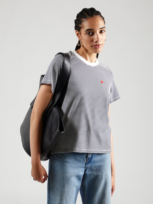 JDY Тениска 'JDYPISA' нейви синьо / червено / бяло