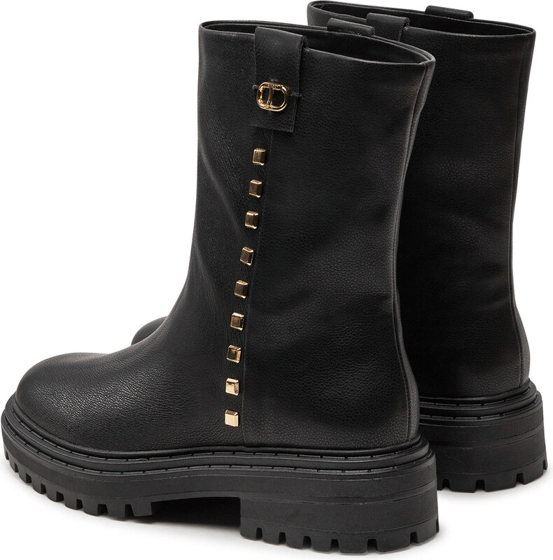 Боти TWINSET Biker 242TCP074 Черен