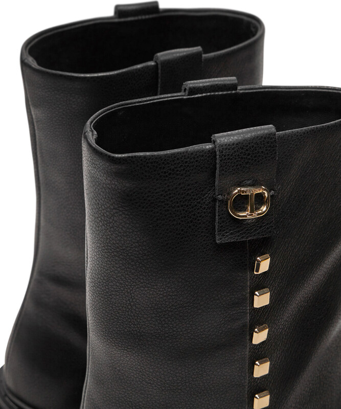 Боти TWINSET Biker 242TCP074 Черен