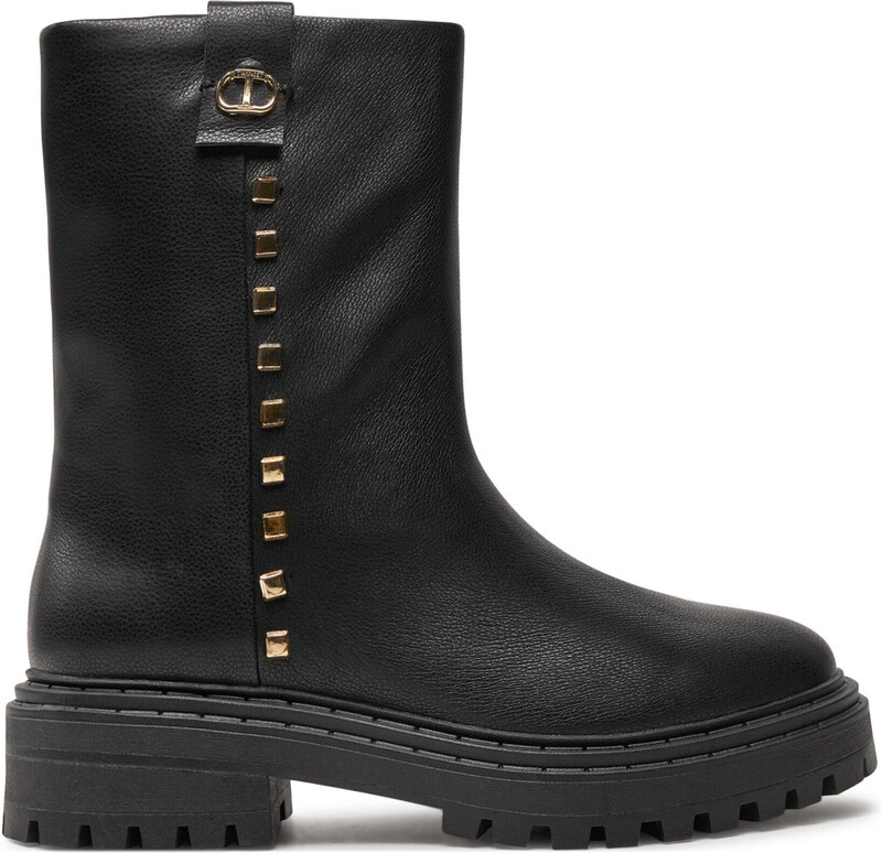 Боти TWINSET Biker 242TCP074 Черен