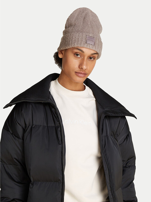 Шапка Calvin Klein Modern Patch Chunky K60K612596 Бежов