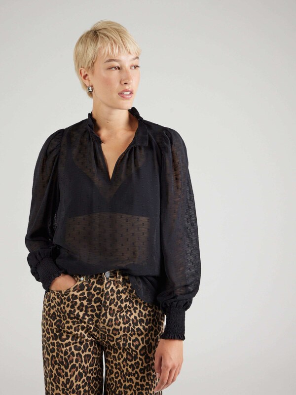 SISTERS POINT Блуза 'ESAR' черно