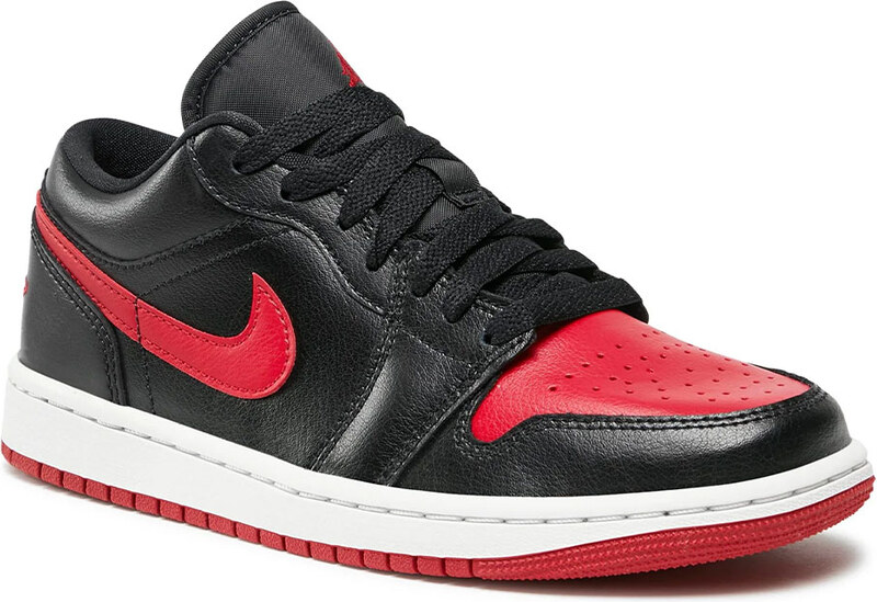 NIKE Air Jordan 1 Low Shoes Black/Red