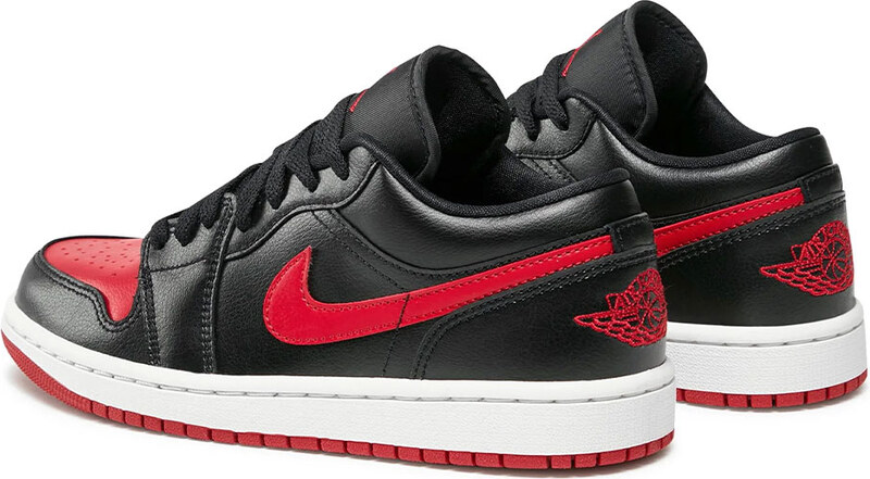 NIKE Air Jordan 1 Low Shoes Black/Red
