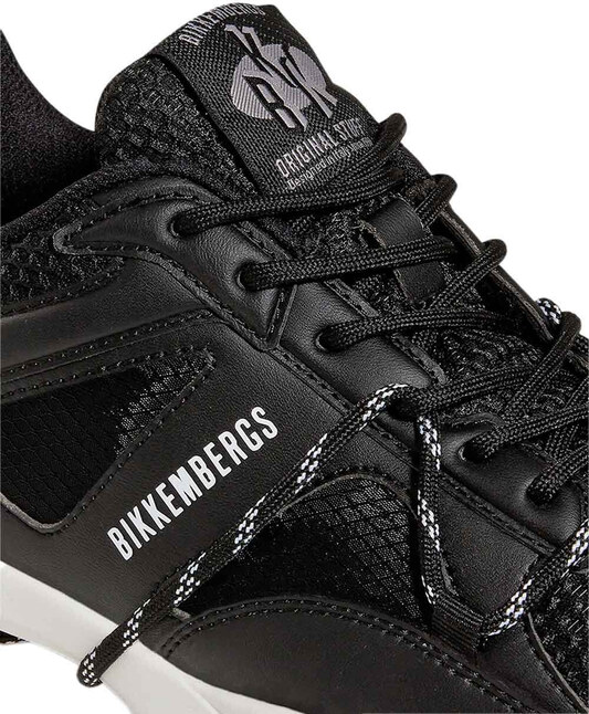 BIKKEMBERGS Sneakers Sneak Hole M 25116CP microfiber laether black