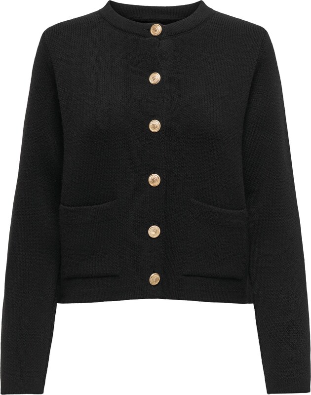 JDY Плетена жилетка 'JDYKim' черно