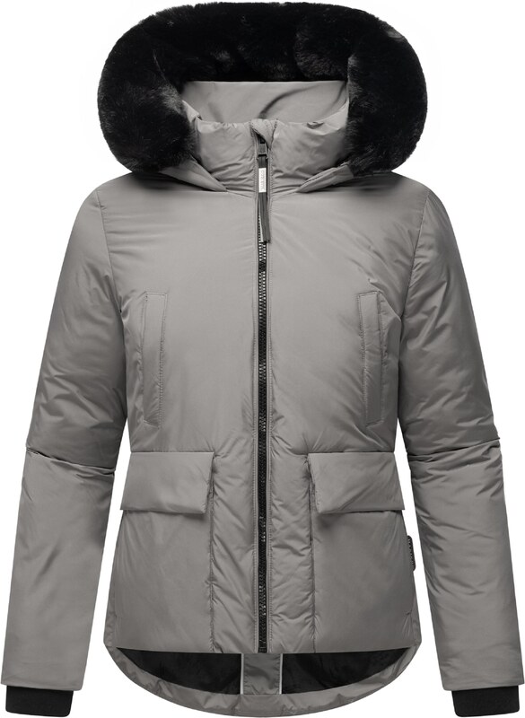 MARIKOO Зимно яке сиво / черно