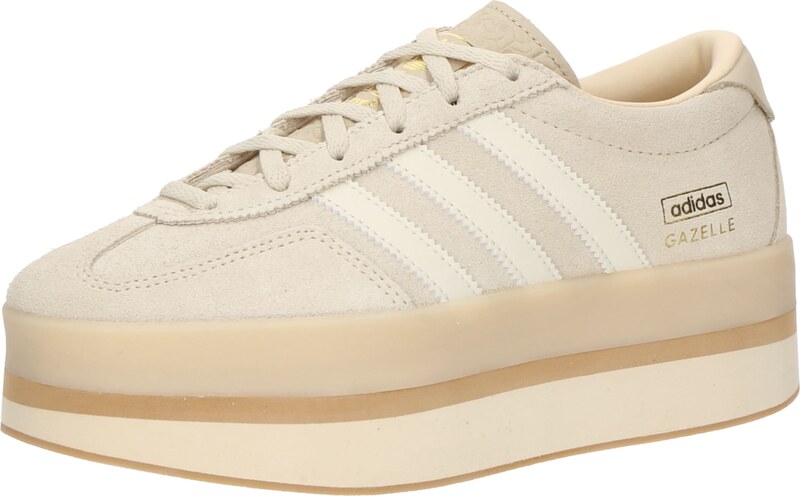 ADIDAS ORIGINALS Ниски маратонки 'GAZELLE STACK' цвят "пясък" / злато / бяло