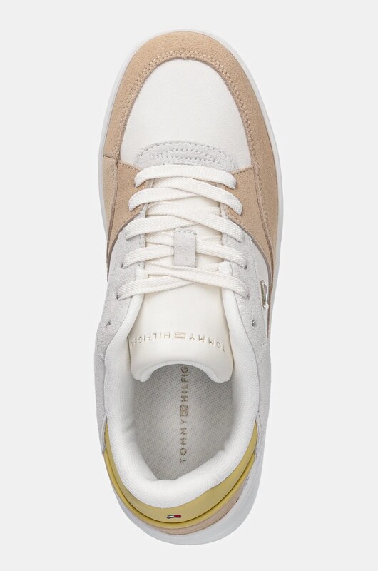 Кожени маратонки Tommy Hilfiger ESSENTIAL BASKET SNEAKER