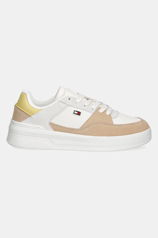 Кожени маратонки Tommy Hilfiger ESSENTIAL BASKET SNEAKER