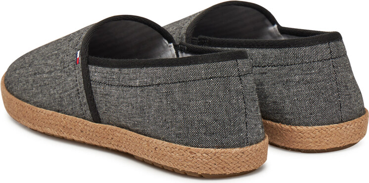 Еспадрили Tommy Hilfiger Hilfiger Chambray Espadrille FM0FM05391 Черен