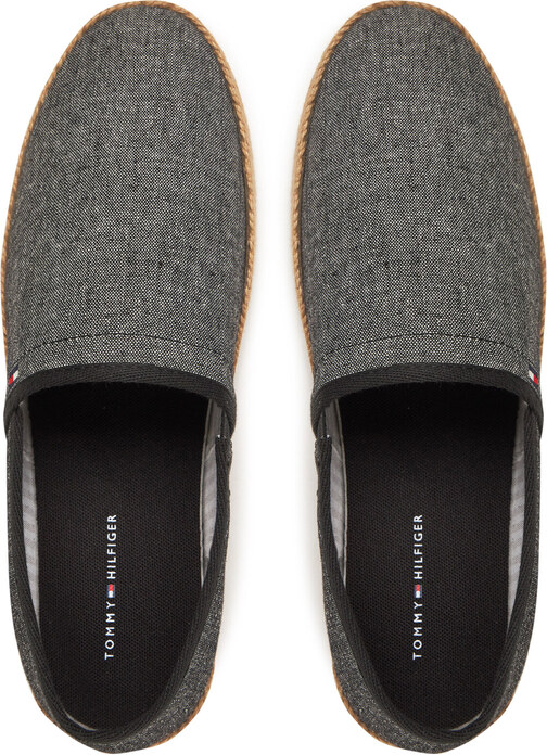Еспадрили Tommy Hilfiger Hilfiger Chambray Espadrille FM0FM05391 Черен