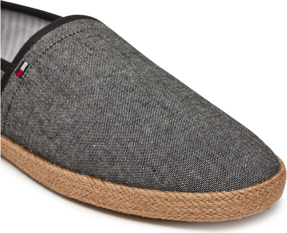 Еспадрили Tommy Hilfiger Hilfiger Chambray Espadrille FM0FM05391 Черен