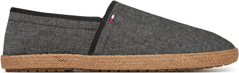 Еспадрили Tommy Hilfiger Hilfiger Chambray Espadrille FM0FM05391 Черен