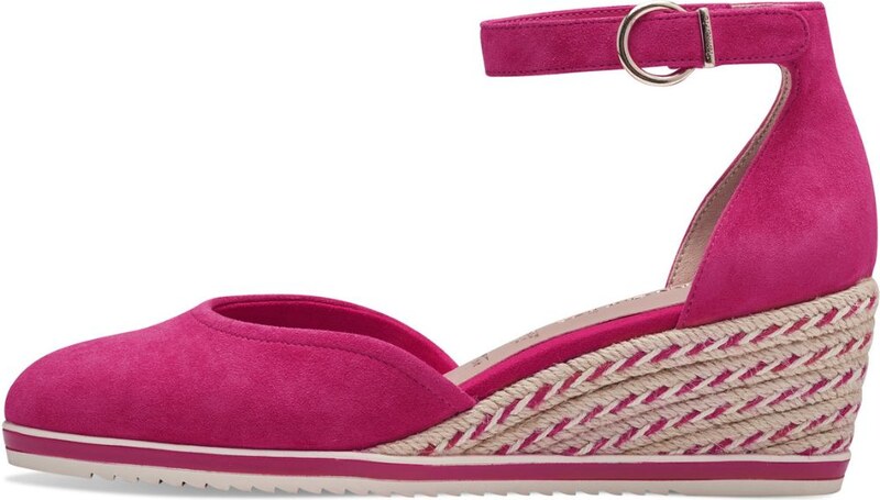 Дамски еспадрили на платформа Tamaris Touch It циклама