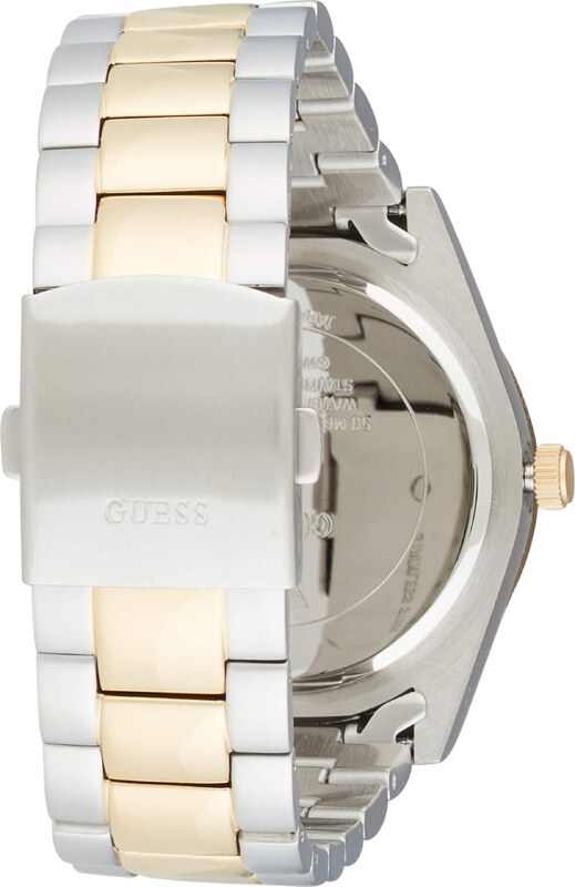 GUESS Аналогов часовник 'Connoisseur' злато / тръстиково зелено / сребърно