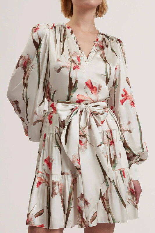 TED BAKER Рокля Cuiaba Neck Mini 279194 ivory