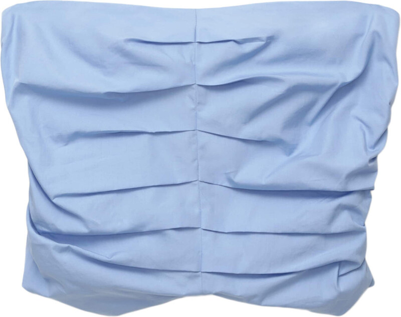 Pull&Bear Топ светлосиньо