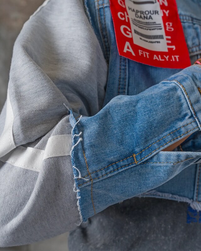 ExclusiveJeans Яке Do It For The Plot, Деним/Сив Цвят