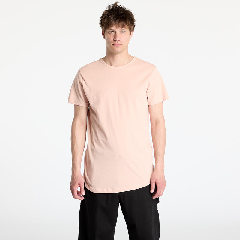 Тениска Urban Classics Shaped Long Tee Pink L