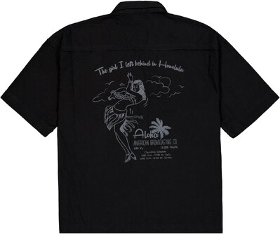 ALPHA INDUSTRIES Риза 'Aloha' сиво / черно