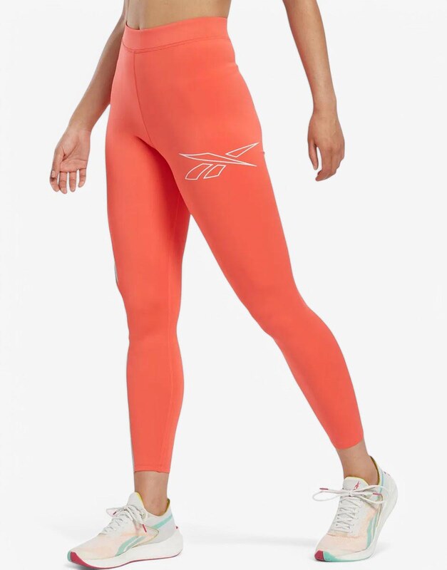 REEBOK Running Vector Leggings Orange