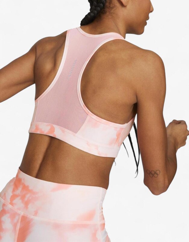 PUMA Run 4Keeps Mid Impact Bra Pink