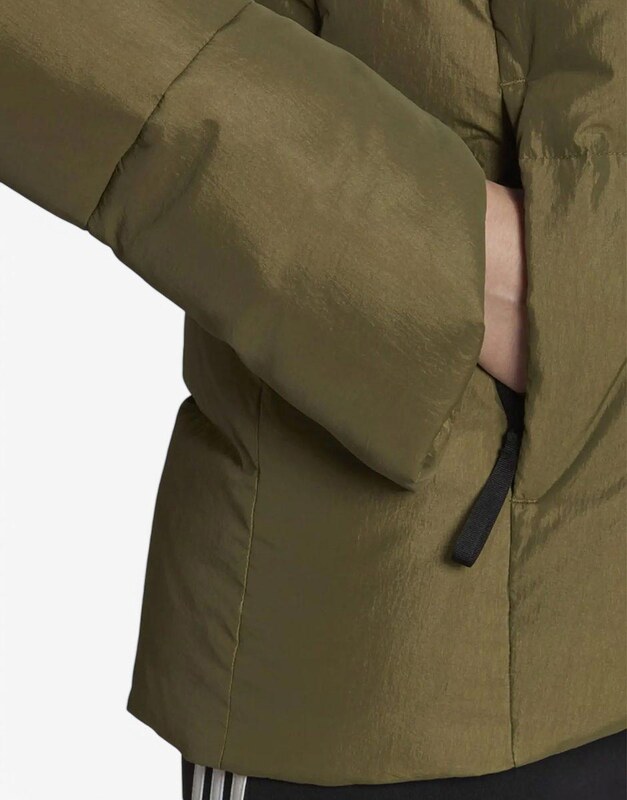 ADIDAS Big Baffle Down Jacket Green