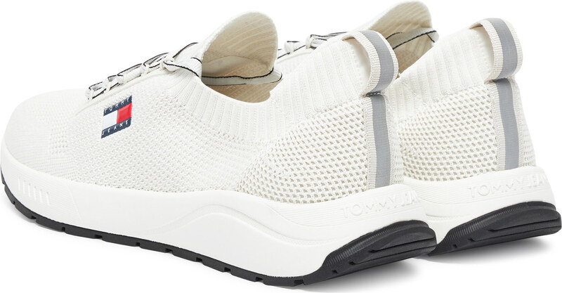 Сникърси Tommy Jeans Tjm Runner Knitted EM0EM01580 Екрю