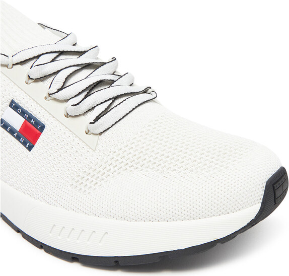 Сникърси Tommy Jeans Tjm Runner Knitted EM0EM01580 Екрю
