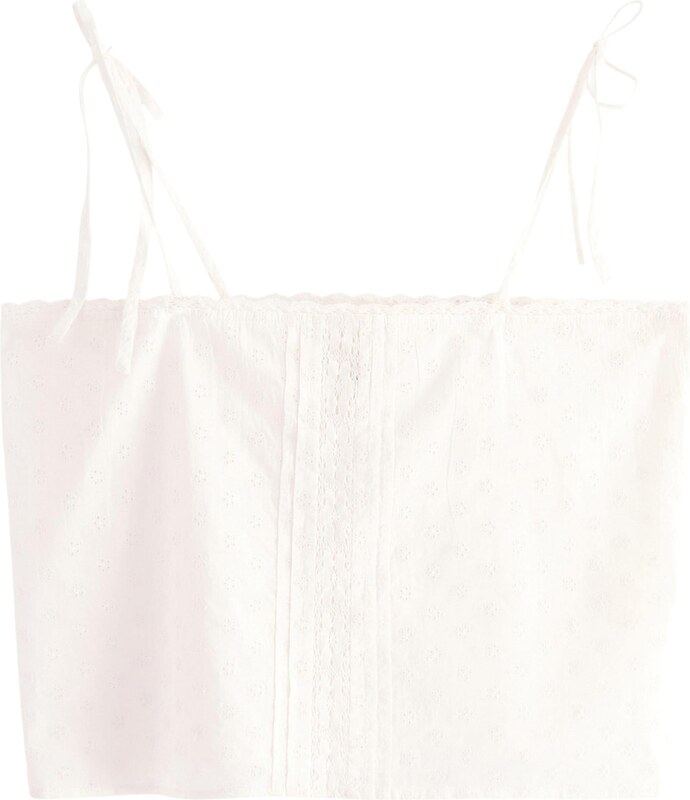 Lindex Пижама бял памук