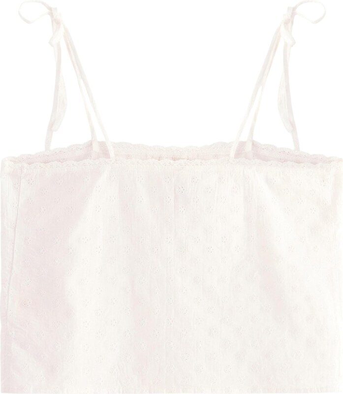 Lindex Пижама бял памук