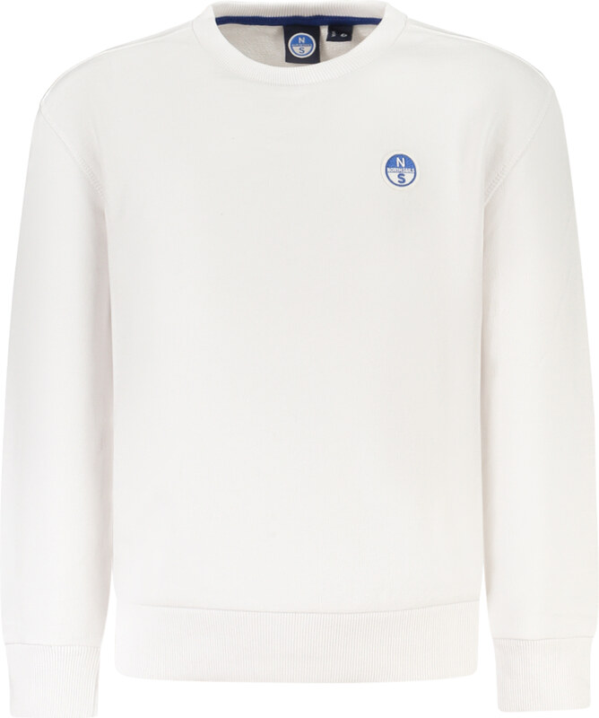 North Sails Детски бял суитшърт без качулка