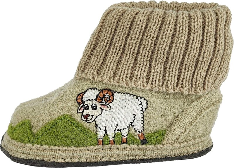 BECK Домашни пантофи 'Böckle' бежово / кафяво / зелено / бяло