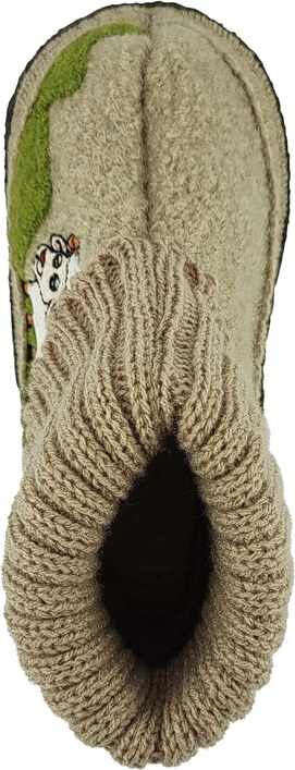 BECK Домашни пантофи 'Böckle' бежово / кафяво / зелено / бяло