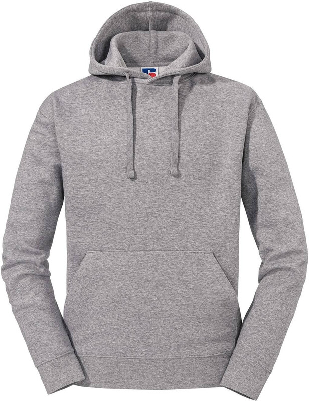 Grey melange men's hoodie Authentic Russell