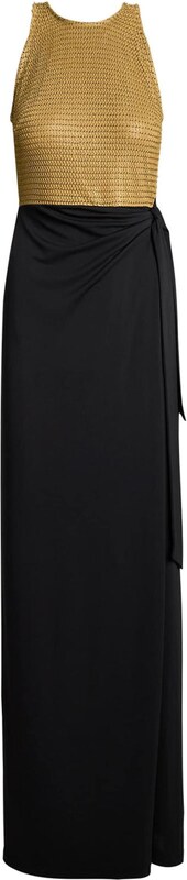 Lauren Ralph Lauren Вечерна рокля камел / черно