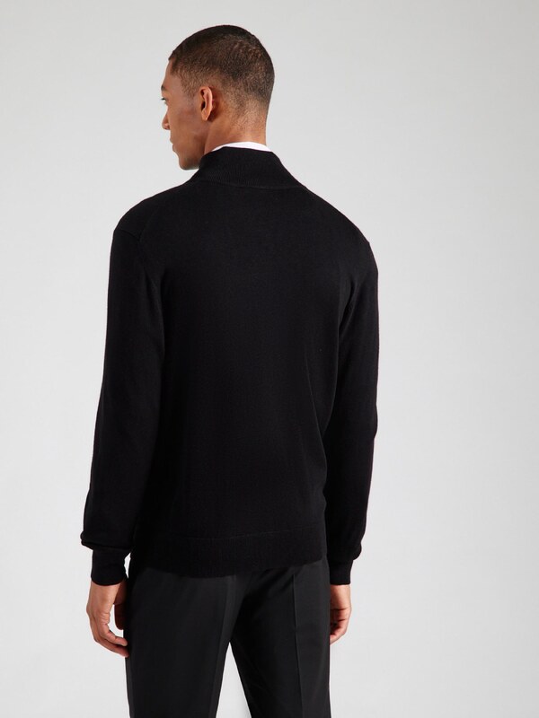 BOSS Плетена жилетка 'Kano' морскосиньо / тъмносиво