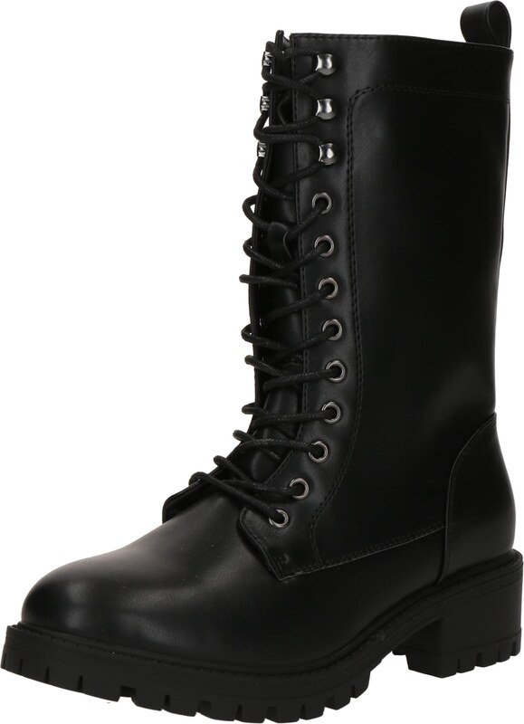 ABOUT YOU Ботуши с връзки 'Linda' черно