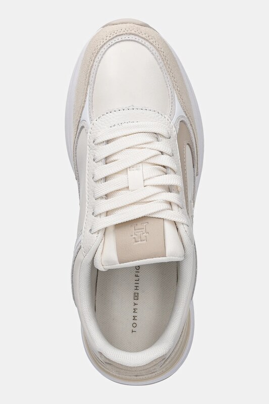 Кожени маратонки Tommy Hilfiger CASUAL FASHION RUNNER LTR