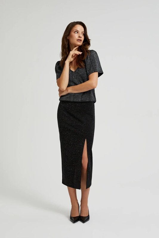 Черна миди пола Marisse