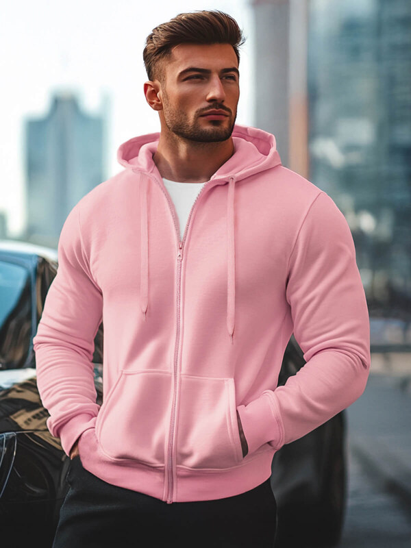 Мъжки суитшърт прахово розово OZONEE JS/2008Z