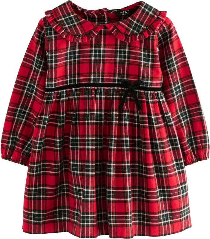 Next Рокля жълто / червено / черно / бяло