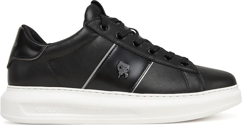 KARL LAGERFELD M Sneakers Kapri Mens Ikonik Pin Lo Lace KL52534A 000-black lthr