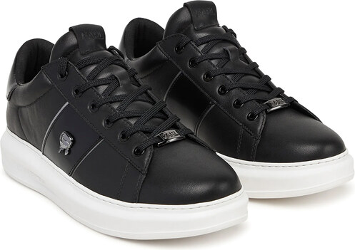 KARL LAGERFELD M Sneakers Kapri Mens Ikonik Pin Lo Lace KL52534A 000-black lthr